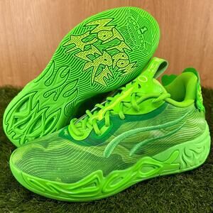 Puma LaMelo Ball MB.04 Lo Team Green Glare Basketball Shoes 312174-04 Men's Sz 9